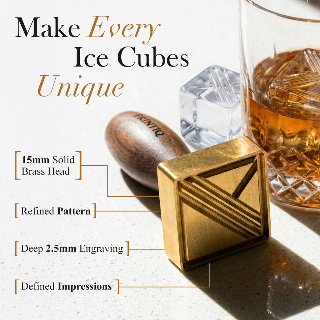 FRINTIQ Premium Ice Stamp for Cocktails