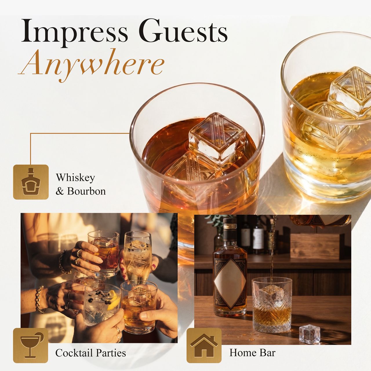 FRINTIQ Premium Ice Stamp for Cocktails