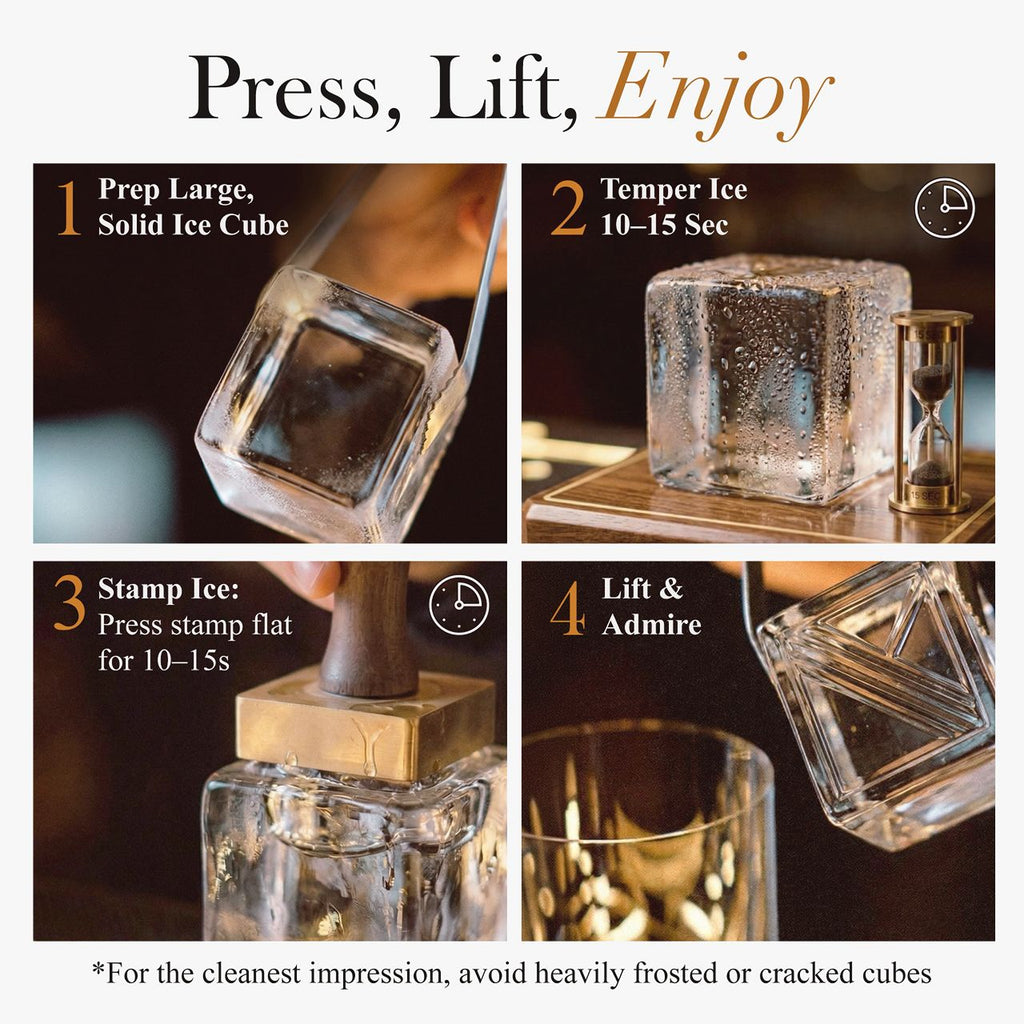 FRINTIQ Premium Ice Stamp for Cocktails